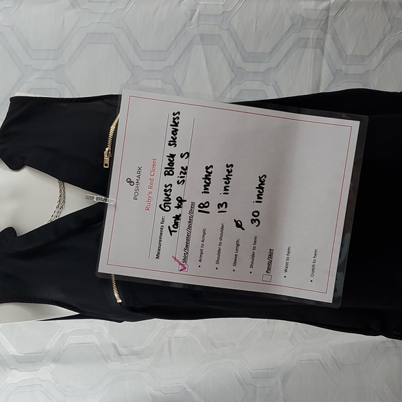 Guess Black Tunic Style Shirt Size Small - Picture 6 of 6